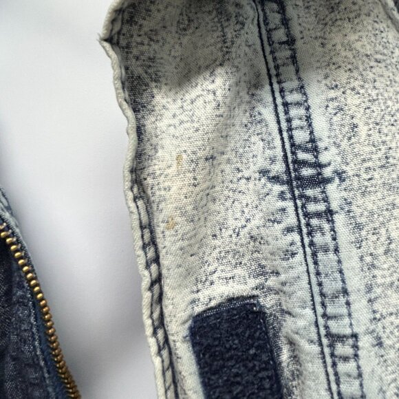 Vintage Acid Wash Denim Jacket East West by The Panda Group Oversized Sz Medium - Picture 5 of 16